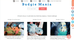Desktop Screenshot of budgiemania.com